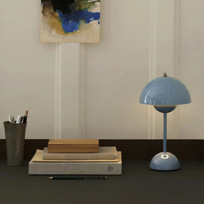 Mushroom Pod LED Table Lamp - Rechargeable, Touch-Activated Night Light