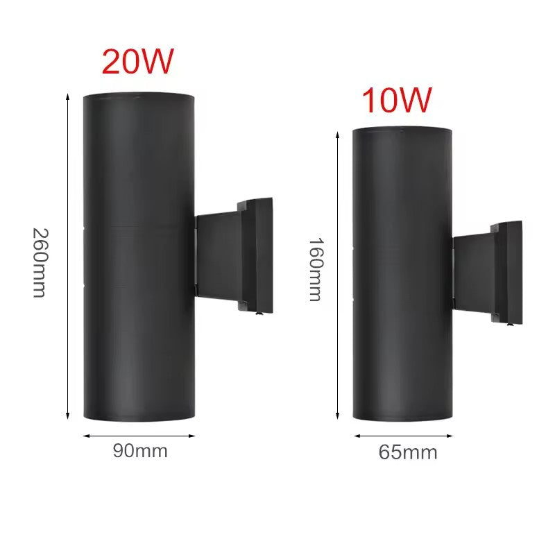 Sleek Modern Outdoor Wall Light — Waterproof LED Sconce with Up & Down Lighting
