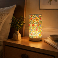 Sleek Modern Wooden Table Lamp - USB-Powered Bedside Light