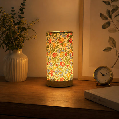 Sleek Modern Wooden Table Lamp - USB-Powered Bedside Light