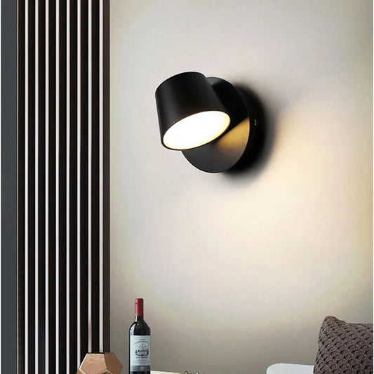 Rotating LED Wall Lamp - Modern, Adjustable Lighting for Any Space