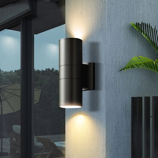 Sleek Modern Outdoor Wall Light — Waterproof LED Sconce with Up & Down Lighting