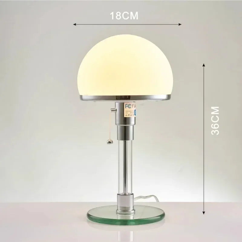 Wilhelm Bauhaus Table Lamp - Designer Nordic Glass Lighting