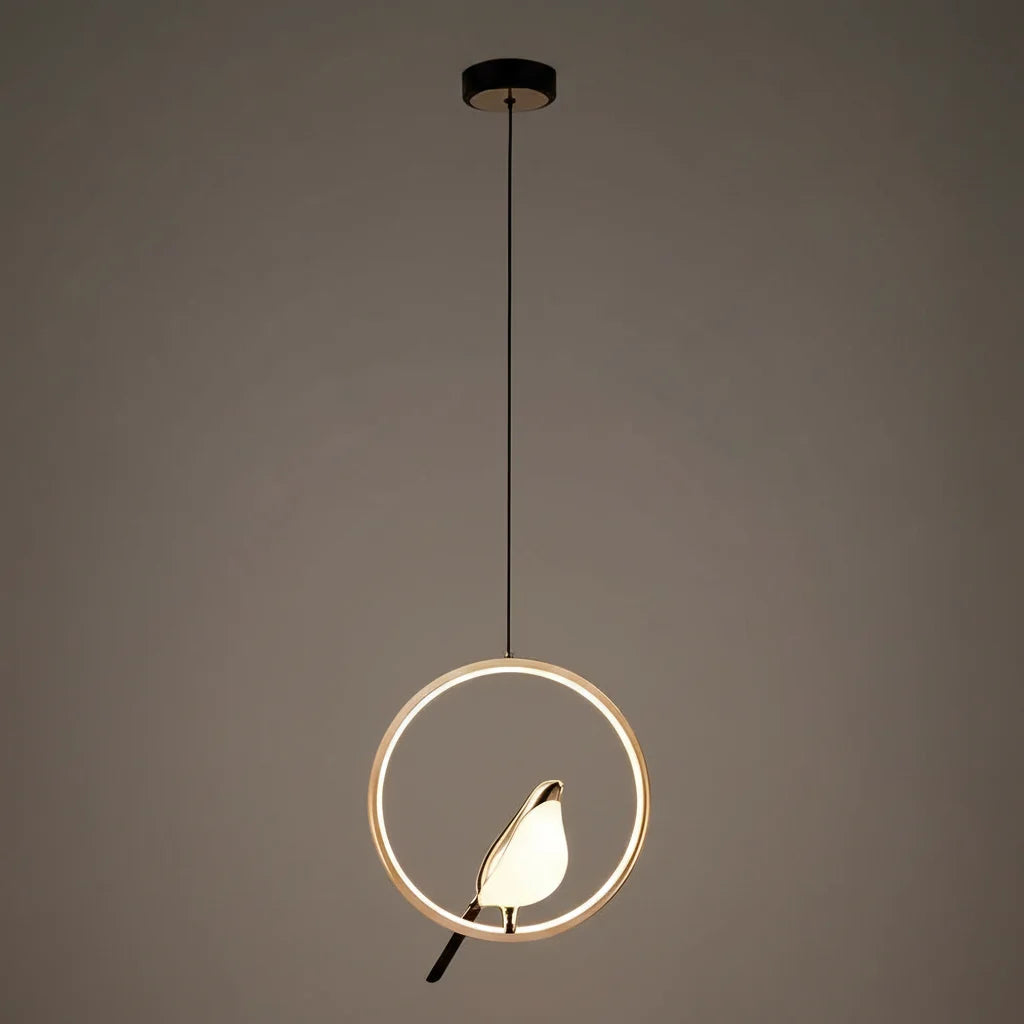 Magpie Pendant Light — Nordic LED Bird Design for Modern Interiors