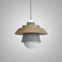 Nordic Wood Pendant Light – Playful Colourful Macaron Design