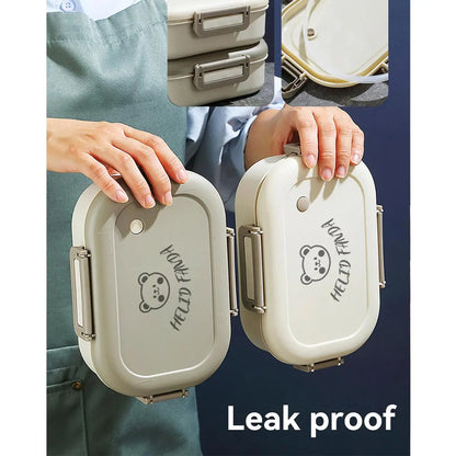 FreshMate Portable Bento Lunch Box — Leak-Proof 3-Compartment Design for On-The-Go Meals