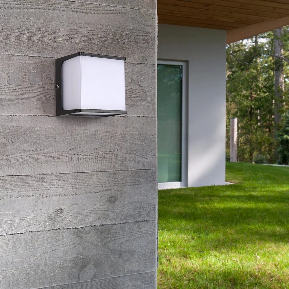AeroCube Outdoor Wall Light — Sleek Modern Waterproof LED