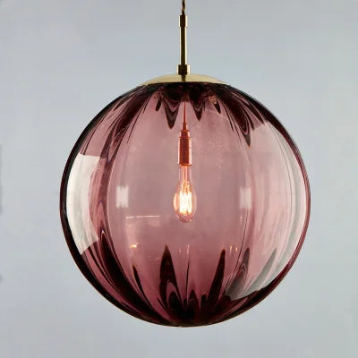 Sleek Glass Ball Pendant Light — Nordic Elegance for Any Space