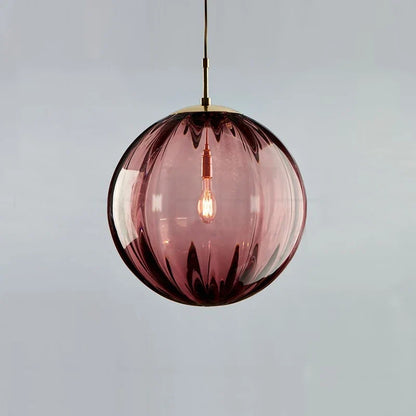 Sleek Glass Ball Pendant Light — Nordic Elegance for Any Space