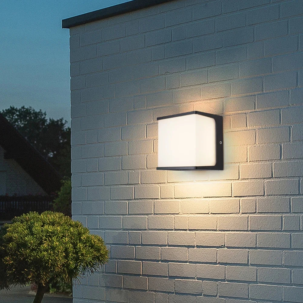 AeroCube Outdoor Wall Light — Sleek Modern Waterproof LED