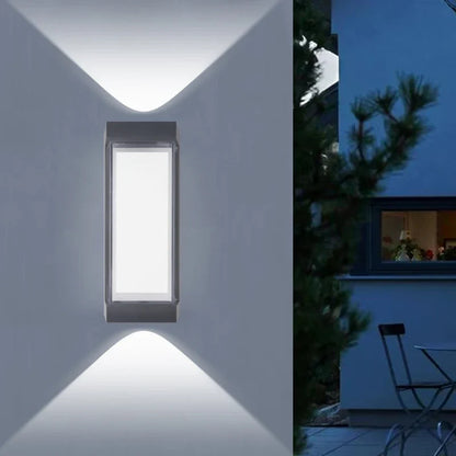 Contemporary LED Wall Light - Waterproof Outdoor Sconce with Up & Down Lighting