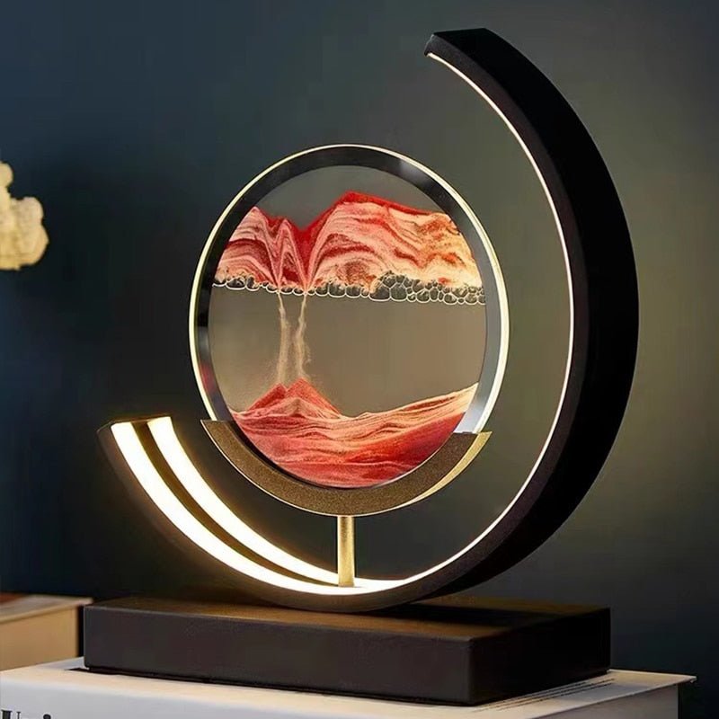 Sandlight Quicksand LED Table Lamp — Ultra-Sleek Desk Light with Ambient Glow