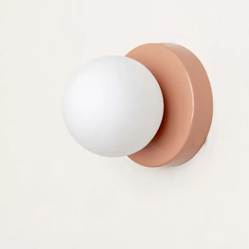 Macaron LED Wall Lamp - Elegant Modern Coloured Glass Sconce