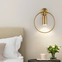 Halo Wall Light — Sleek Nordic Gold Minimalist Design
