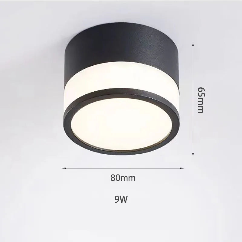 Elegant Nordic Surface-Mounted LED Downlight | 9W / 15W Ceiling Light