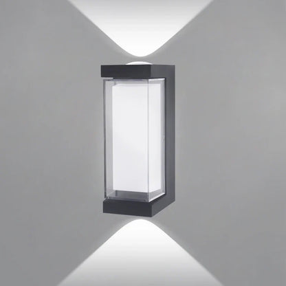 Contemporary LED Wall Light - Waterproof Outdoor Sconce with Up & Down Lighting