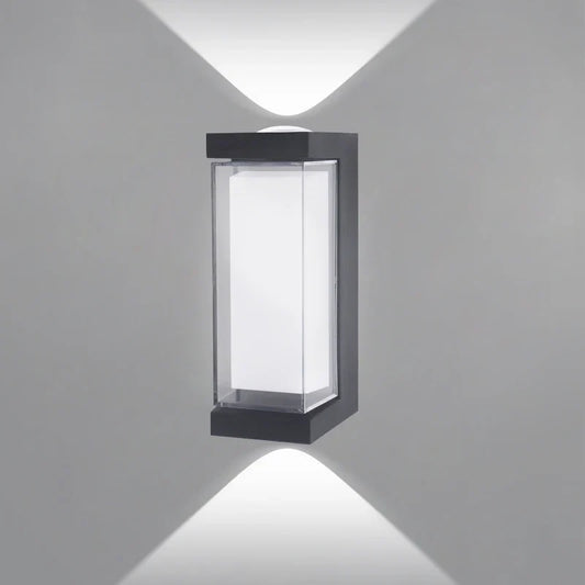 Contemporary LED Wall Light - Waterproof Outdoor Sconce with Up & Down Lighting
