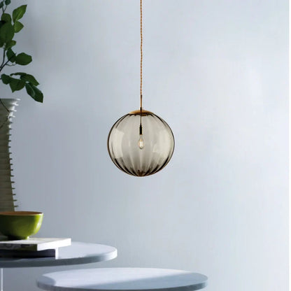 Sleek Glass Ball Pendant Light — Nordic Elegance for Any Space