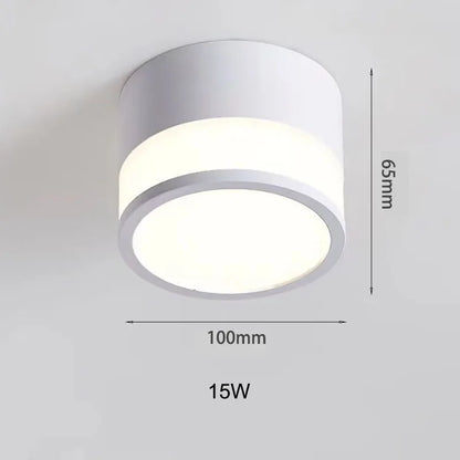 Elegant Nordic Surface-Mounted LED Downlight | 9W / 15W Ceiling Light