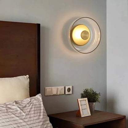 Nordic Glass LED Wall Sconce – Sleek Modern Round Decorative Wall Light