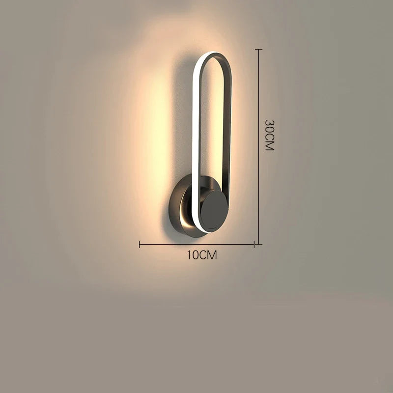 Sleek Contemporary LED Wall Light with 330° Rotating Aluminium Sconce