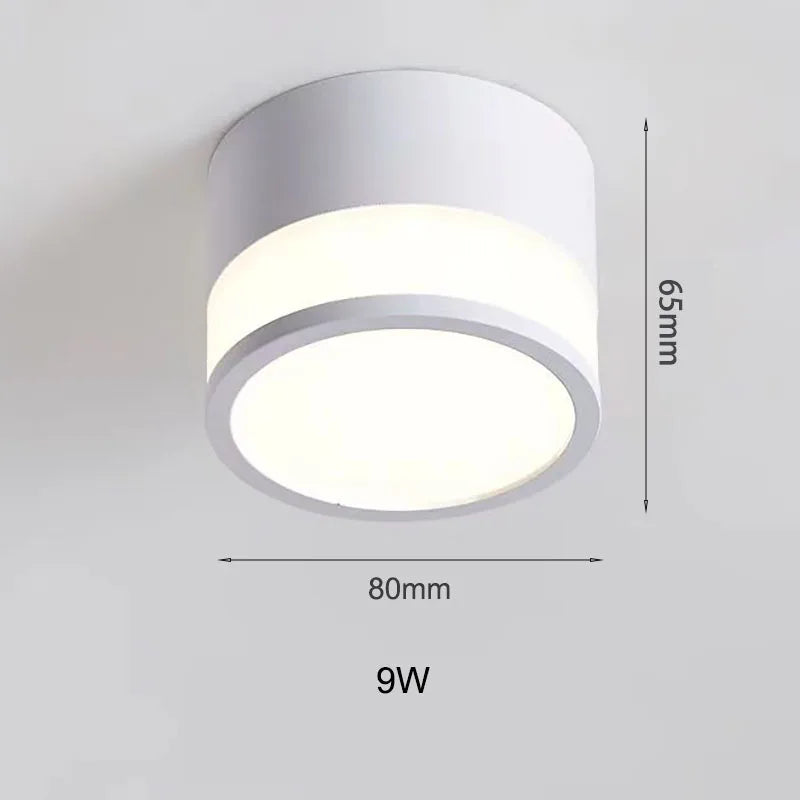 Elegant Nordic Surface-Mounted LED Downlight | 9W / 15W Ceiling Light