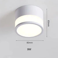 Elegant Nordic Surface-Mounted LED Downlight | 9W / 15W Ceiling Light