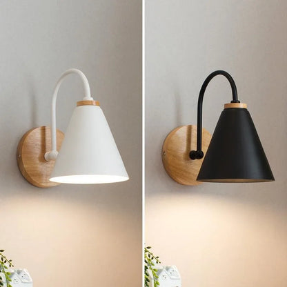 Nordic Beam Wall Light – Scandinavian Wood & Iron Design