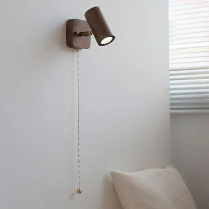 Arlo Wall Lamp - Retro Walnut LED Spotlight