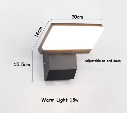 LumiFold Outdoor Wall Light — IP65 Waterproof, Optional Motion Sensor for Safer Exterior Lighting
