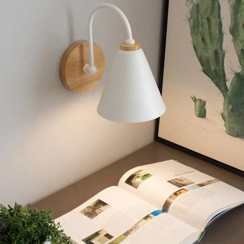 Nordic Beam Wall Light – Scandinavian Wood & Iron Design