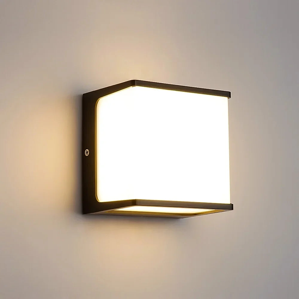 AeroCube Outdoor Wall Light — Sleek Modern Waterproof LED