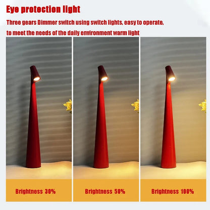 Glowora LED Table Lamp – Rechargeable, Touch-Dim, Adjustable Brightness