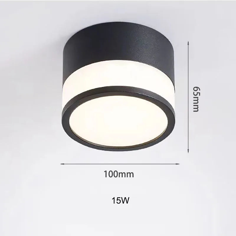 Elegant Nordic Surface-Mounted LED Downlight | 9W / 15W Ceiling Light