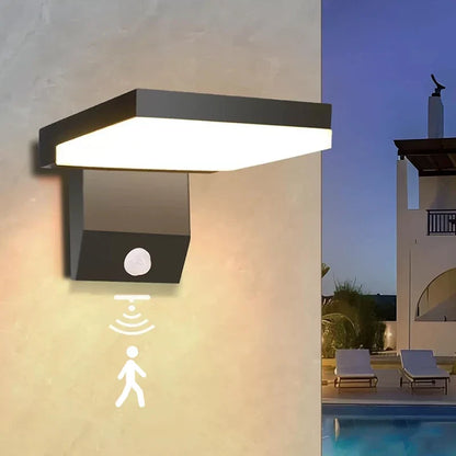 LumiFold Outdoor Wall Light — IP65 Waterproof, Optional Motion Sensor for Safer Exterior Lighting