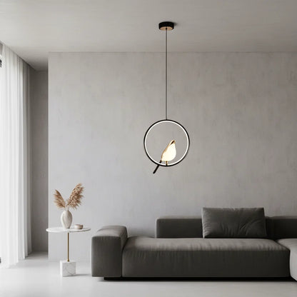 Magpie Pendant Light — Nordic LED Bird Design for Modern Interiors