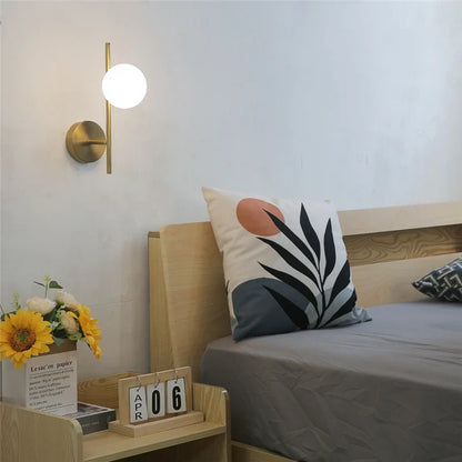 Astra Dual Globe Wall Light — Modern Gold Finish