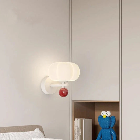 Nordic Pumpkin Wall Lamp - Sleek Glass & Metal Sconce for Modern Interiors