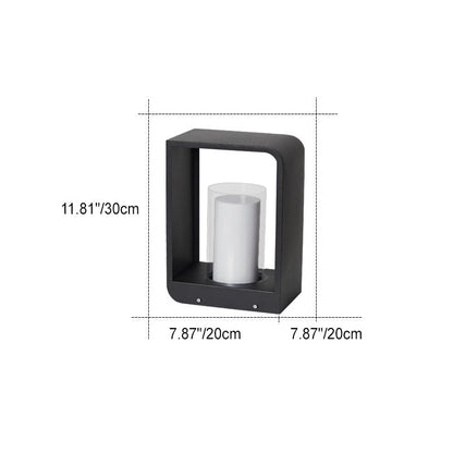 Sleek Square Outdoor LED Light - Waterproof, Solar-Powered