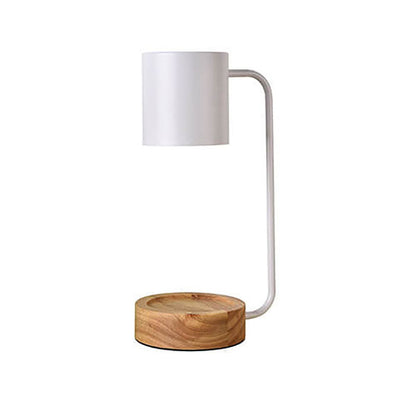 Japanese Minimalist Table Lamp — Sleek Wood & Metal Design for Modern Living