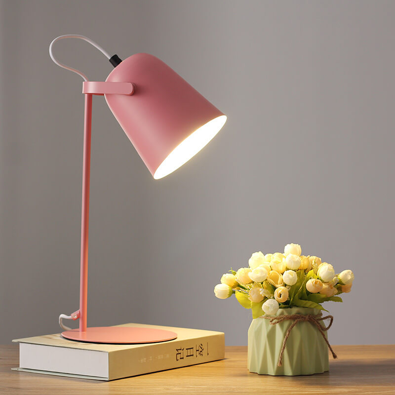 Nordic Metal LED Desk Lamp — Sleek Minimalist Light for Reading and Studying