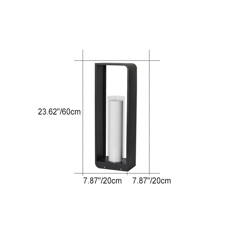 Sleek Square Outdoor LED Light - Waterproof, Solar-Powered