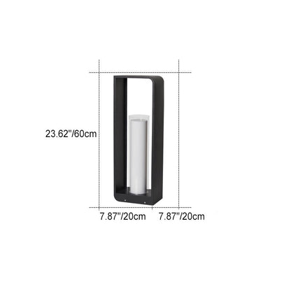 Sleek Square Outdoor LED Light - Waterproof, Solar-Powered