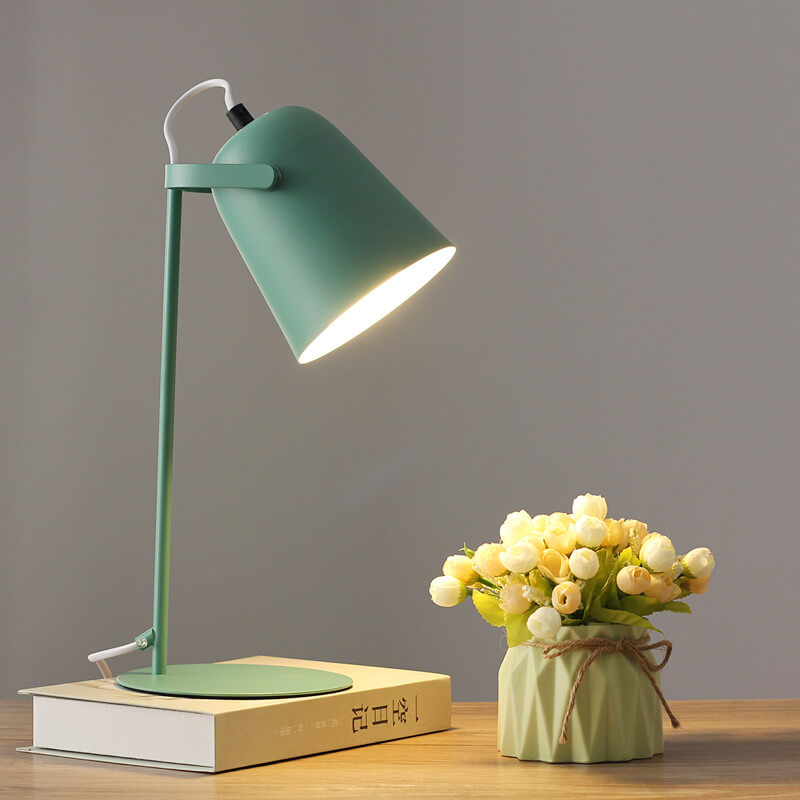 Nordic Metal LED Desk Lamp — Sleek Minimalist Light for Reading and Studying