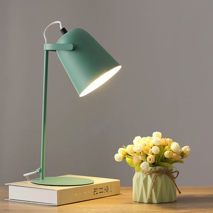 Nordic Metal LED Desk Lamp — Sleek Minimalist Light for Reading and Studying