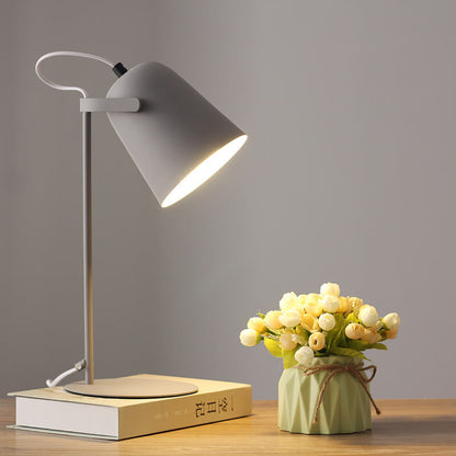 Nordic Metal LED Desk Lamp — Sleek Minimalist Light for Reading and Studying