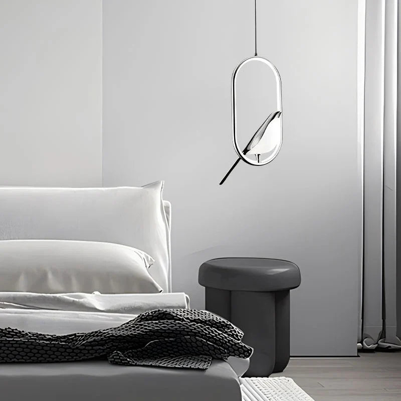 Magpie Pendant Light — Nordic LED Bird Design for Modern Interiors