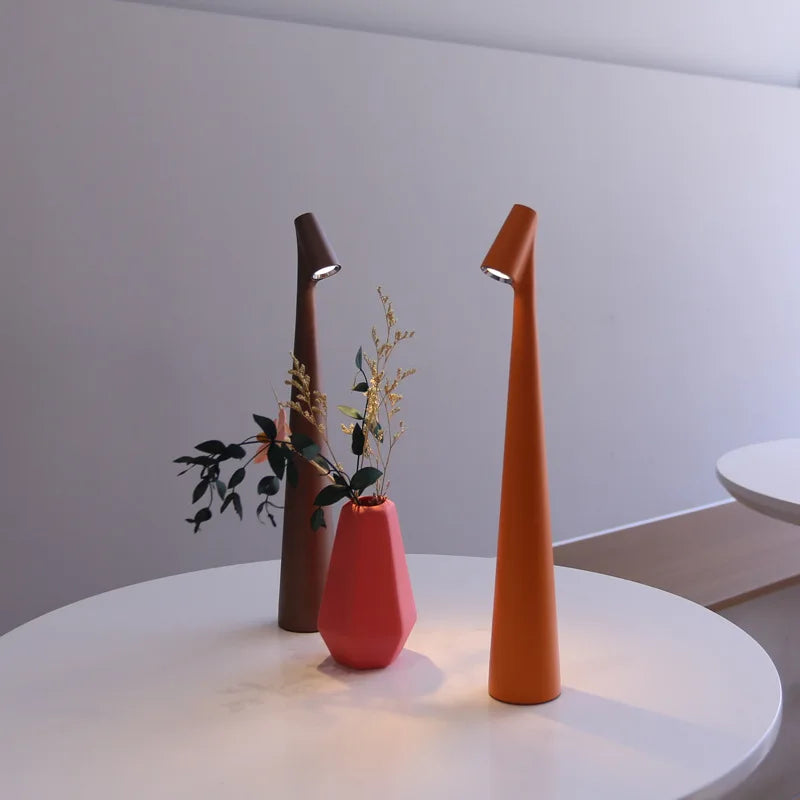 Glowora LED Table Lamp – Rechargeable, Touch-Dim, Adjustable Brightness