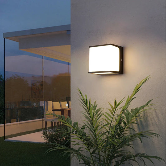 AeroCube Outdoor Wall Light — Sleek Modern Waterproof LED