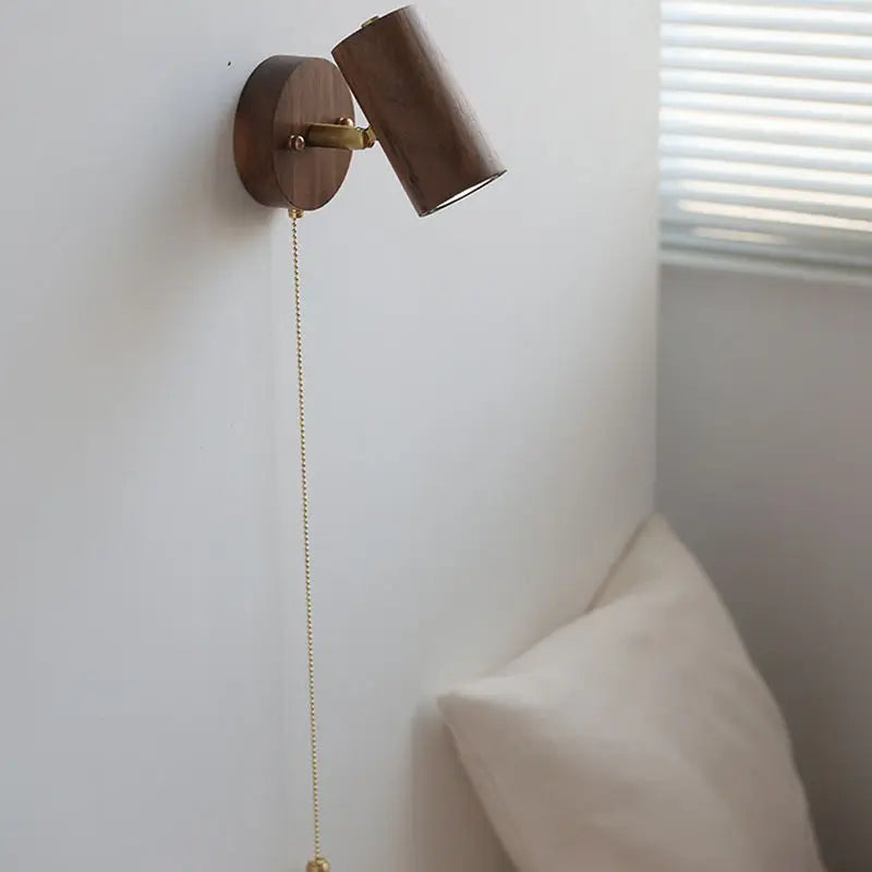 Arlo Wall Lamp - Retro Walnut LED Spotlight